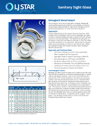 Thumbnail of document Data Sheet - MetaClamp® Sanitary Sight Glass Window